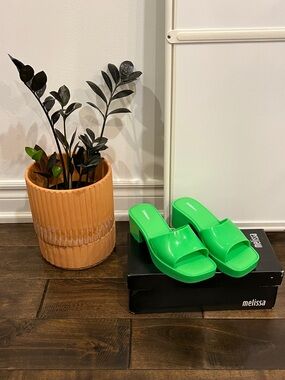 Melissa Green Shape Sandals